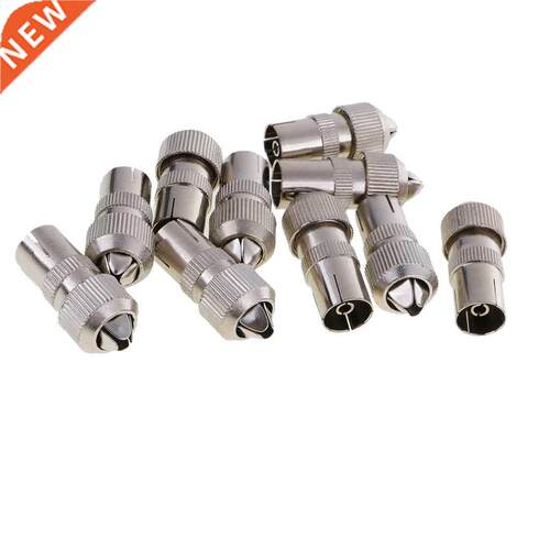 10 Pieces RF Female Plug Connector for Cable TV Aerial Coaxi