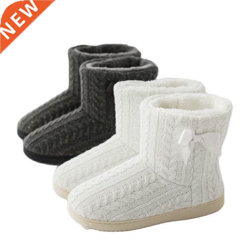 Suihyung New Women Ankle Boots Winter Warm Indoor oes Blac