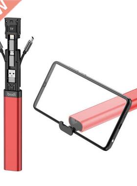 BUDI Multi-functional Data Cable Stick Phone Cradle TF Card