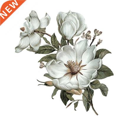 Three Ratels QC115 flowers wall sticker Classical Magnolia