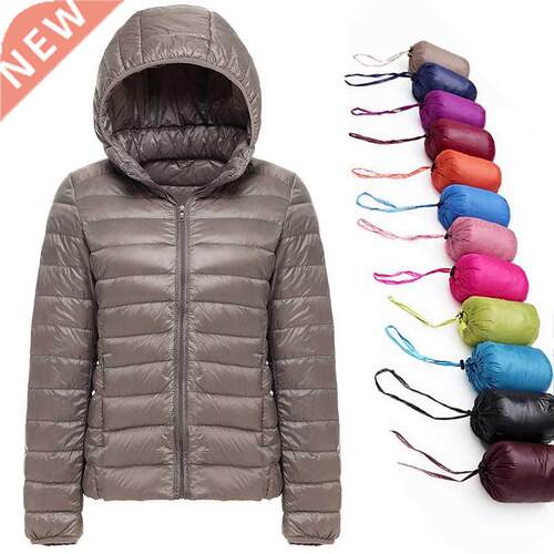 2022 New Brand 90% White Duck Down Jacket Women Autumn Winte