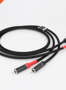 Pair Preffair OCC Copper RCA Male to Male Cable Audio Extend