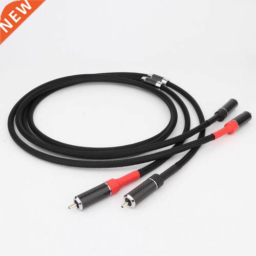 Pair Preffair OCC Copper RCA Male to Male Cable Audio Extend