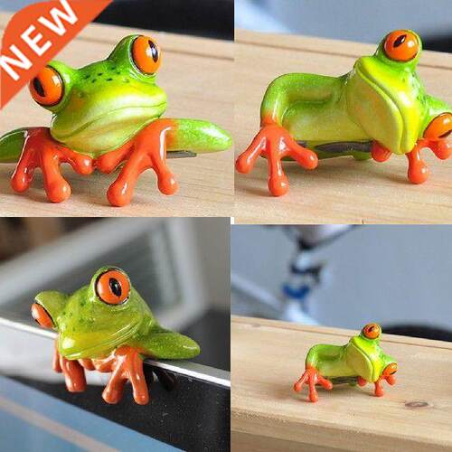 Modern Unique D Frog Animal Figurines Decor Kid Gifts