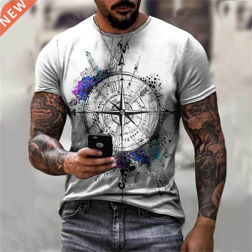 dvnced Bsic Models Cross 3D Printing Short-sleeved Summer