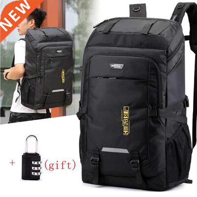 80L Outdoor Camping Waterproof Laptop Backpack Men Large Cap