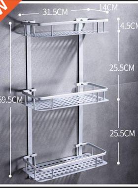 Punch-free Aluminum Bathroom Corner Rack ower Gel ampoo
