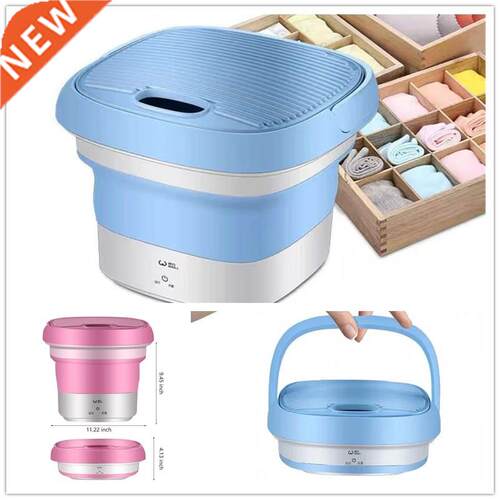 Mn Foldable Washng Machne Portable Ultrasonc Cleanng