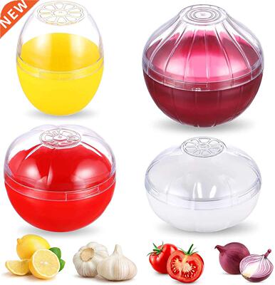 Reusable Food Saver Box Tomato Garlic Onion Lemon Keeper Ref
