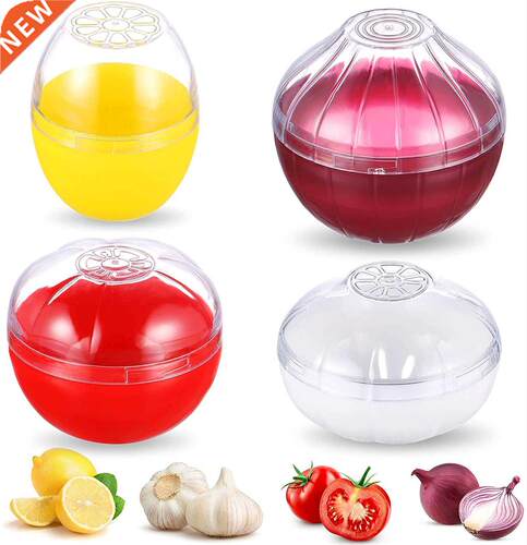 Reusable Food Saver Box Tomato Garlic Onion Lemon Keeper Ref