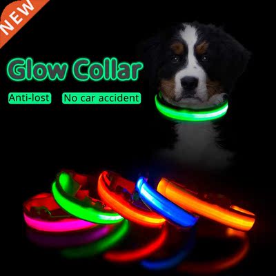 USB Charging/Battery replacement Led Dog Collar Anti-Lost Co