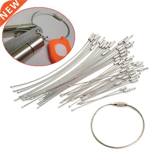 EDC hang wire chain tag screw luggage rope keyring loop circ
