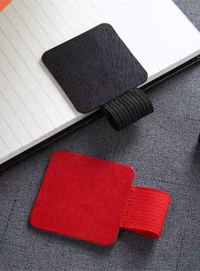 2PCS Pen Holder Self Adhesive PU Leather Pencil Holder Elast