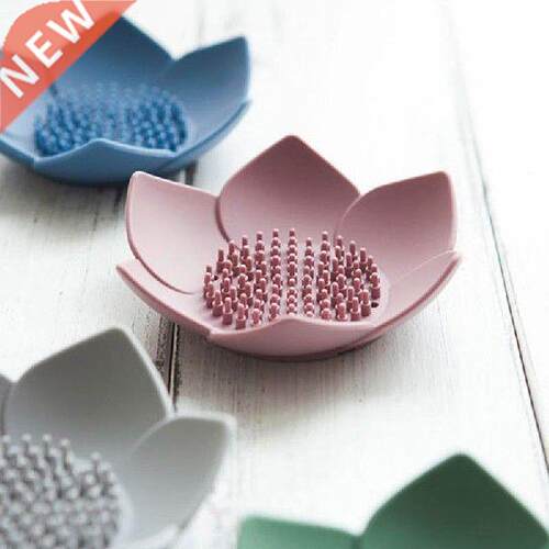 Soap Box Lotus Shape Non-slip Portable Silicone for Water