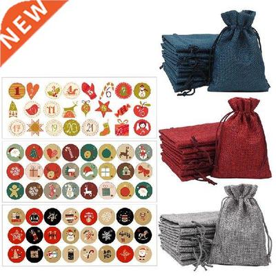 24Pcs Christmas Wedding Gift Bags Pouches With Velvet bag