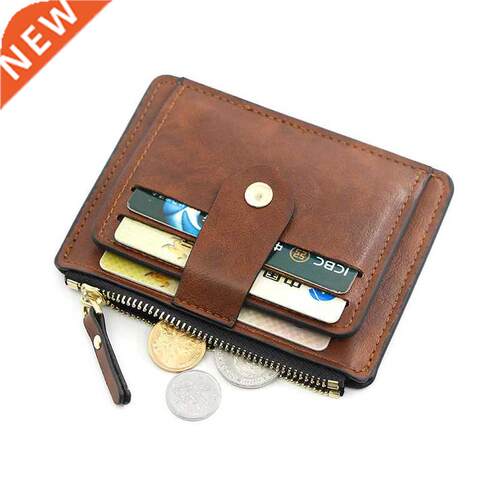 Small Fashion Credit ID Card Hder Slim Leather Wallet With