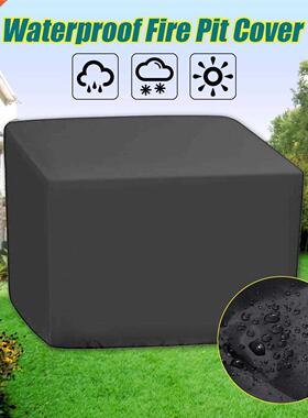 Fire Pit Cover Pyester Protective Case For Rain Frost