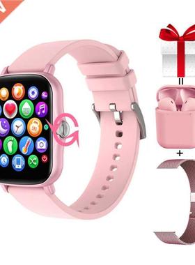 Y20 Woman Smat Watch 2021 Full Touch Sceen Knob otation F