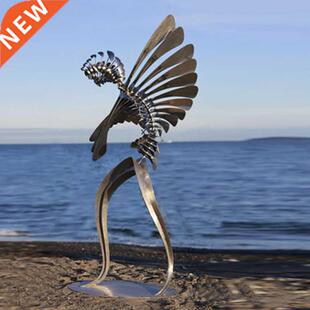 Metal Spinning Windmill Humanoid Outdoor Yard Patio Lawn