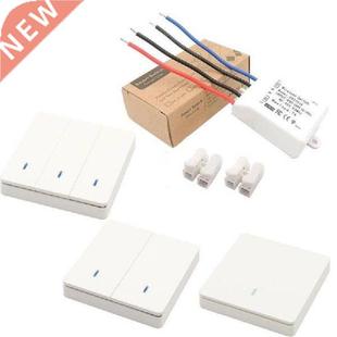 1/2/3 Gang Wall Light Button Switch AC 90V-250V No