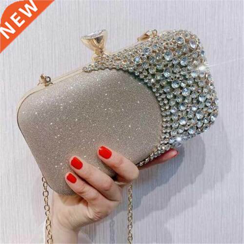 2021 Women Diamond Evening Clutch Bags Bling Patchwork Banqu