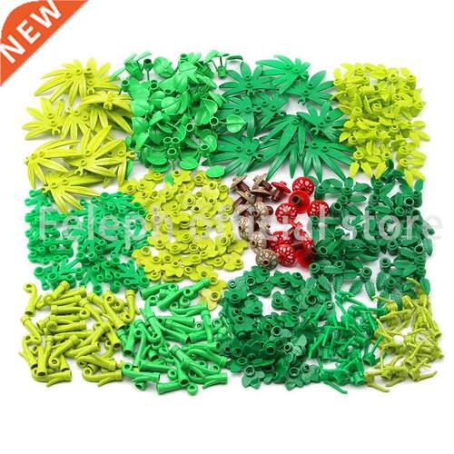 MOC City Sreet Plants Series Grass Leaves Murooms Bues B