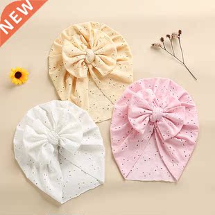 Cute Bow Baby Turban Hat Soft Elastic Kids Beanie Spring Sum