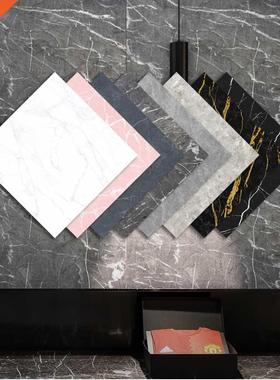 10pcs Waterproof Floor Stickers Self Adhesive Marble Wallpap