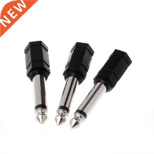 3 Pcs 6.35mm 1/4 Mono Plug to 1/8 3.5mm Stereo Jack Female