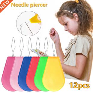 12PCS/Lot  Needle Threader Elderly Guide Easy Device Auto