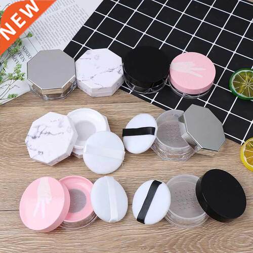 11types Powder Box Handheld Empty Loose Powder Pot With Sie