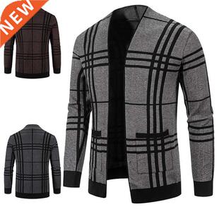 2021 New Faion Cardigan Men's Knit Winter Coats Busi