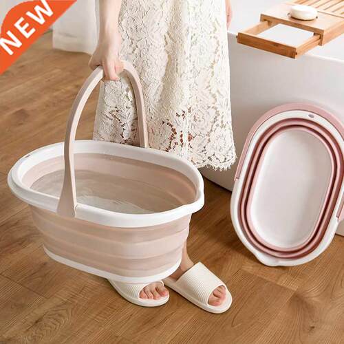 Portable Foldable Bucket Solid Basin Tourism Outdoor Clean B