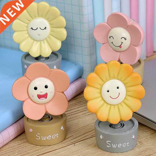 Sunflower decoration creative car shake head cake