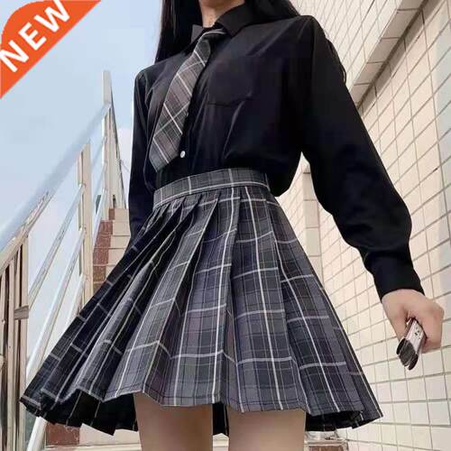 Plaid Skirt Women Pleated Skirt School Tennis Skirt Short Mi