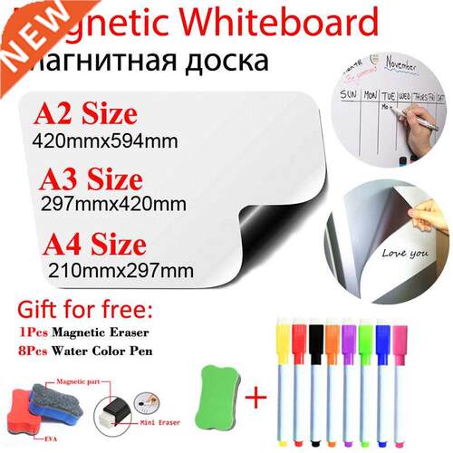 Arc Angle Magnetic WhiteBoard Fridge Stickers Dry Erase Cale