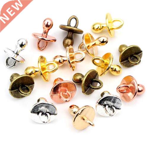 30pcs Charms Baby Pacifier Binky Teether 14x10mm Handmade Cr