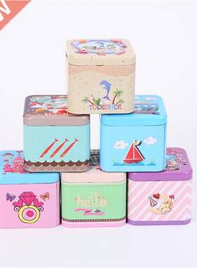 Xmas Iron Gift Package Case Christmas Tinplate Box Candy
