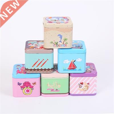 Xmas Iron Gift Package Case Christmas Tinplate Box Candy
