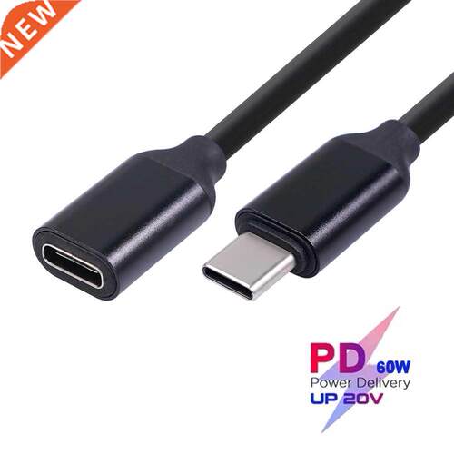 HD 4K 3A Type-C Extenson Cable Male to Female PD 60W USB-C