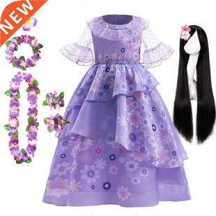 Encanto Isabela Madrigal Girls Cosplay Princess Baby Kids Fl