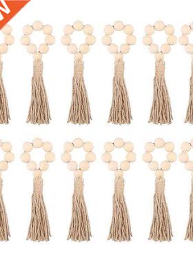 6pcs Rustic Style Restaurant Wall Hanging With Tassels