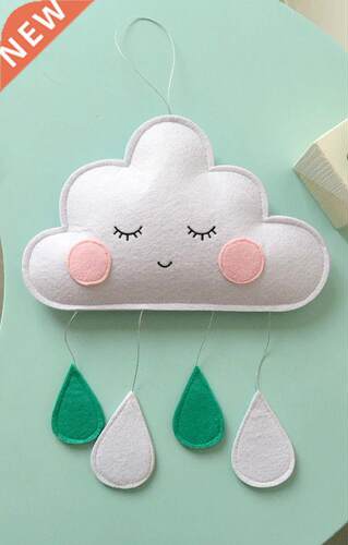Cute Smiling Clouds Nordic Wind Baby Kids Room Nursery Home