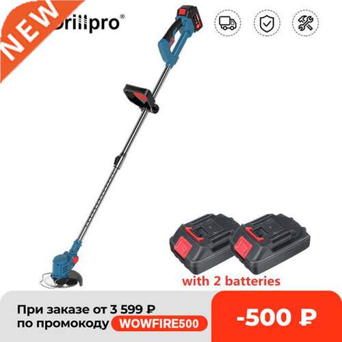 Electric Lawn Mower 900W Cordless Grass Hedge Trimmer with 2
