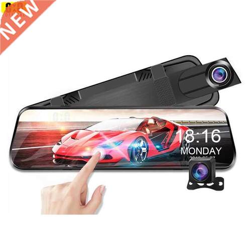 Car Mirror Rearview Dash Cam Car Mirror Black Box Dual 1080P