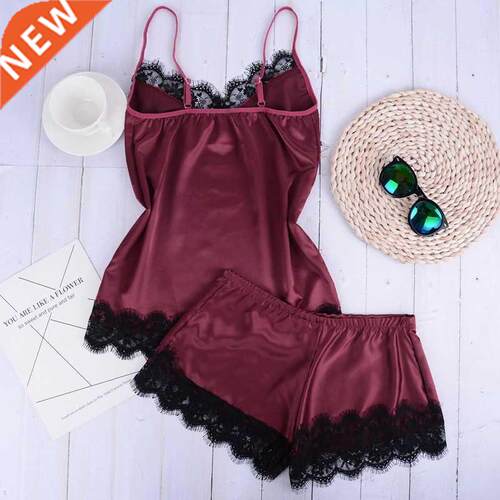 New Separate 2pcs Lace Sleepwear Women Beach Dress Lingerie