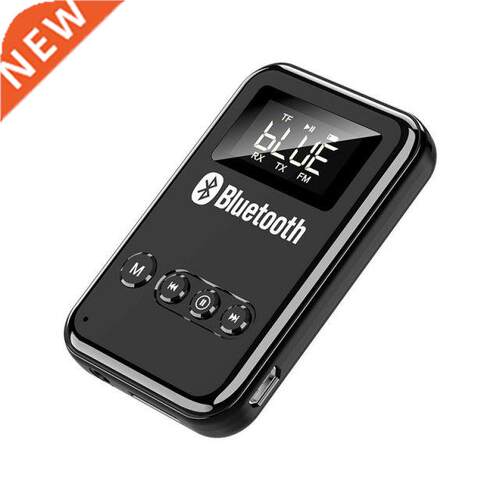 Bluetooth 5.0 Receiver Transmitter Stereo Music Car FM Trans