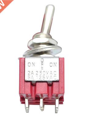 5Pcs MTS-303 On-Off-On 3PDT 9 Pins Switch AC 250V/2A 125V/5A