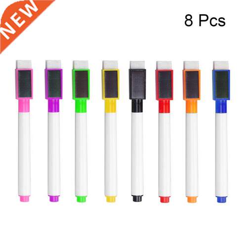 8pc 8Colorful Magnetic Whiteboard Pen White Board Marker Bui