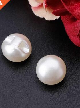 50pcs 10mm 11mm Round Sewing Pearl Buttons For Clothing Sewi